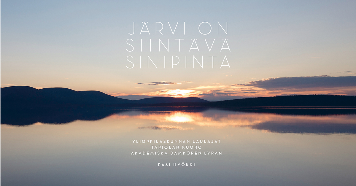 Järvi on siintävä sinipinta